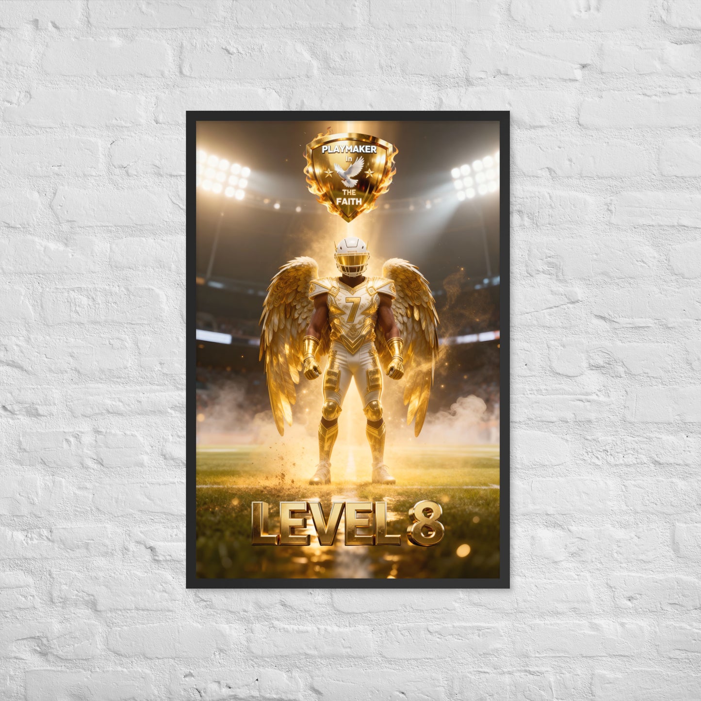 Playmaker In The Faith LEVEL 8 Framed poster