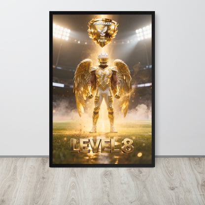 Playmaker In The Faith LEVEL 8 Framed poster