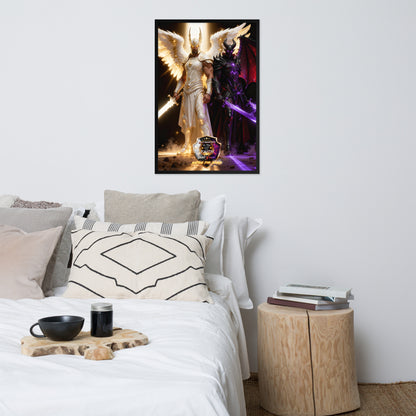 Michael vs Helel Framed poster