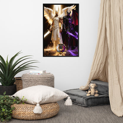 Michael vs Helel Framed poster