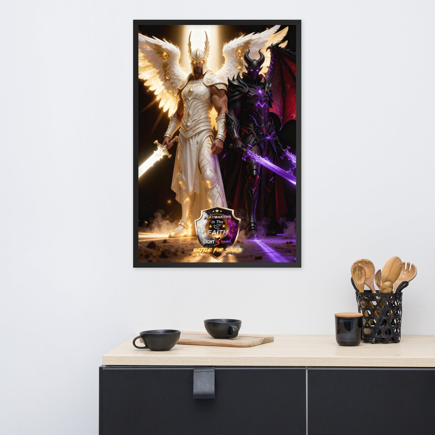 Michael vs Helel Framed poster