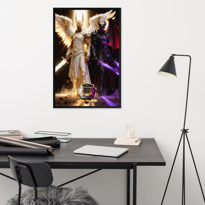 Michael vs Helel Framed poster
