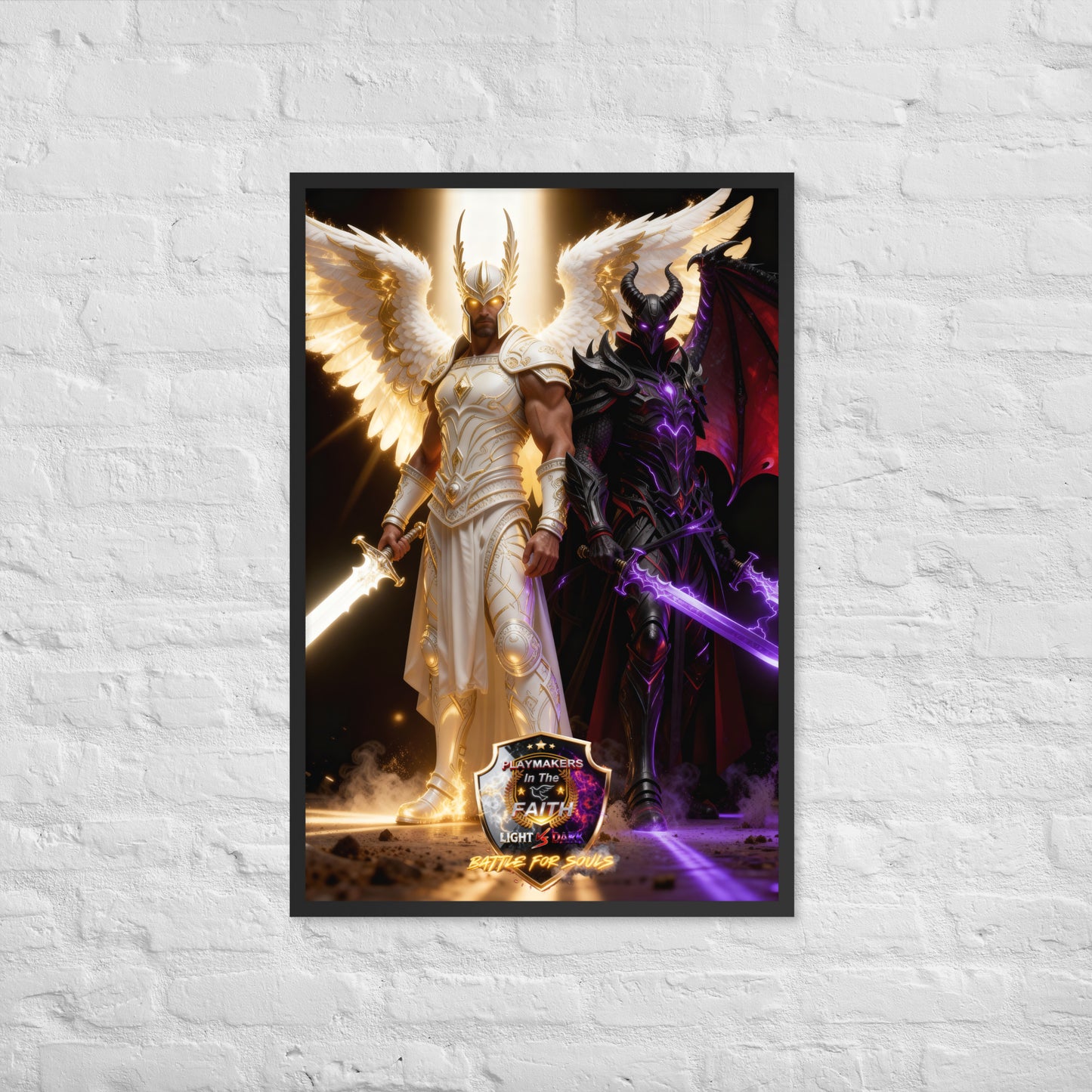 Michael vs Helel Framed poster