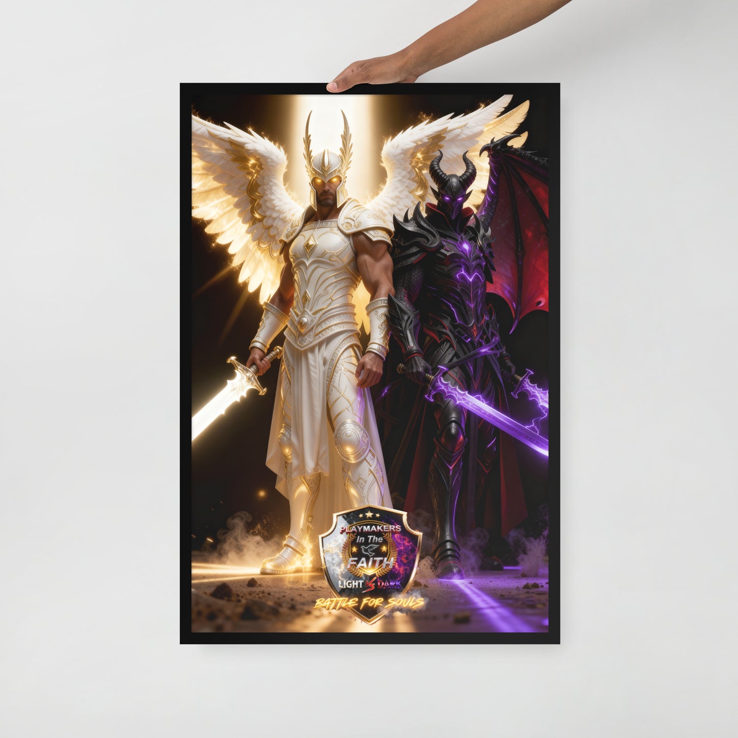 Michael vs Helel Framed poster