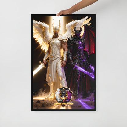 Michael vs Helel Framed poster