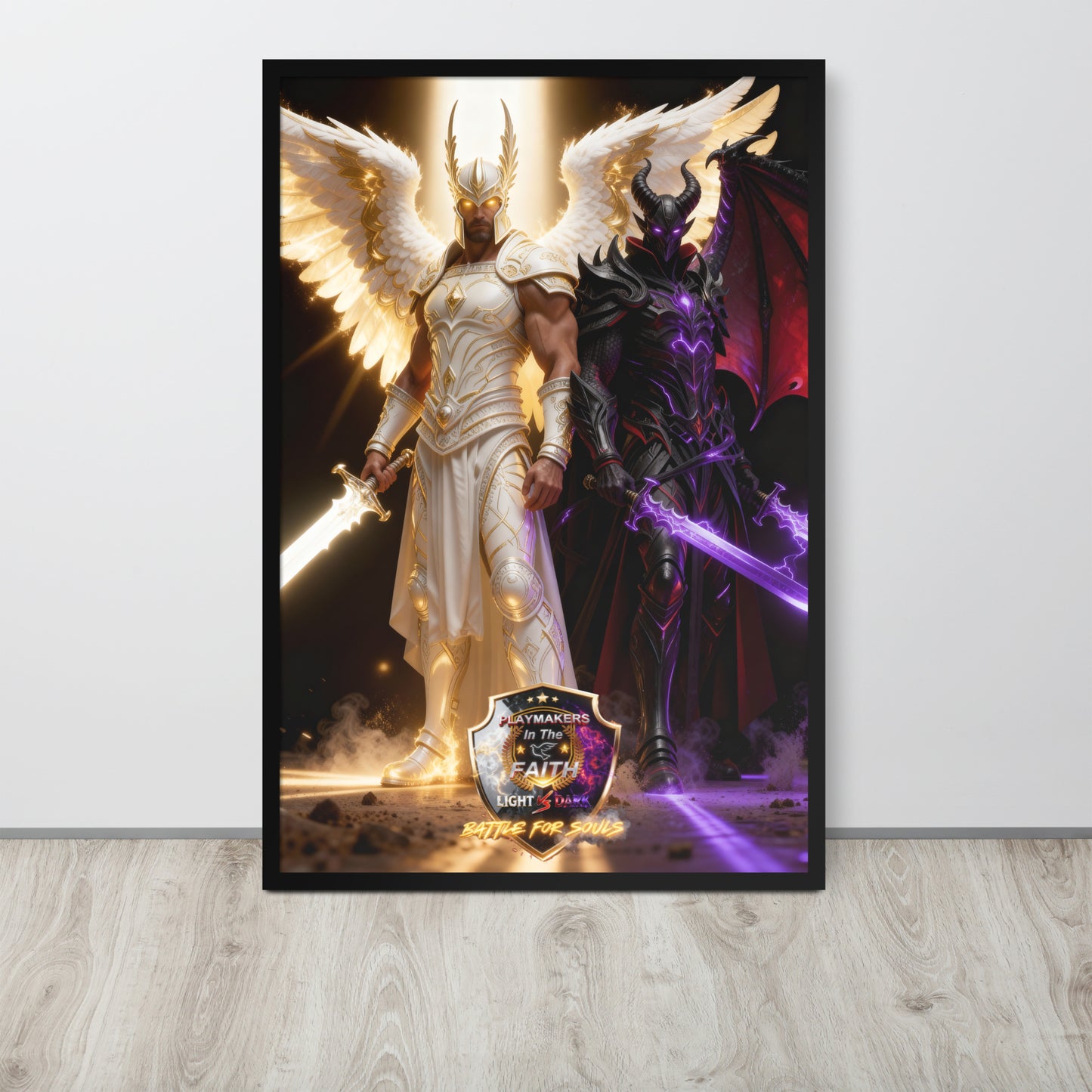 Michael vs Helel Framed poster