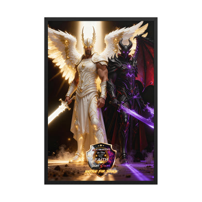 Michael vs Helel Framed poster