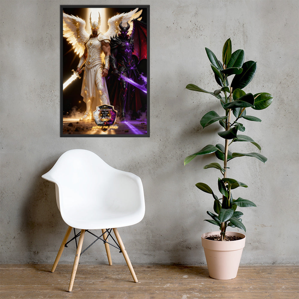 Michael vs Helel Framed poster