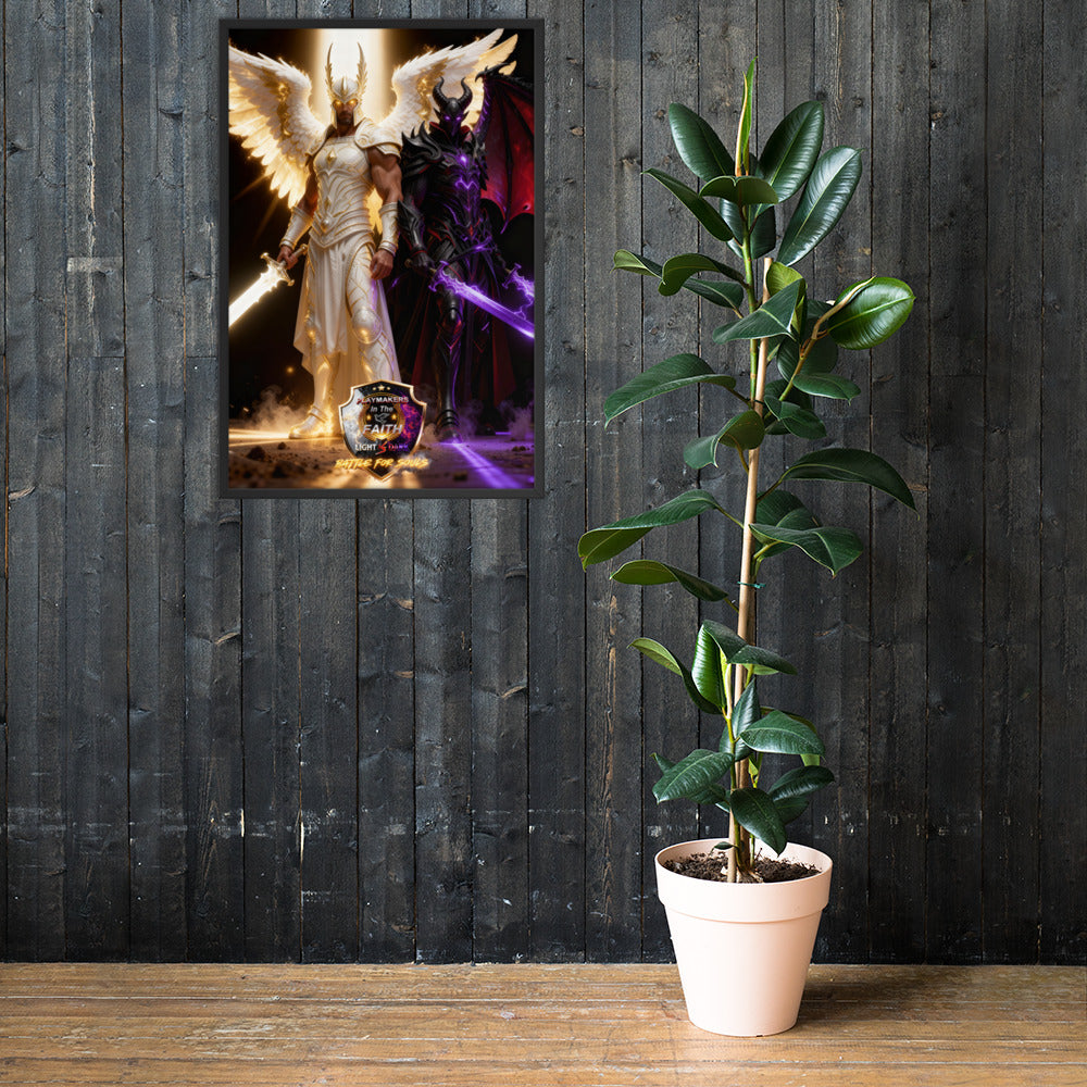 Michael vs Helel Framed poster