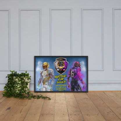 "Battle For Souls" Ephesians 6 Framed poster