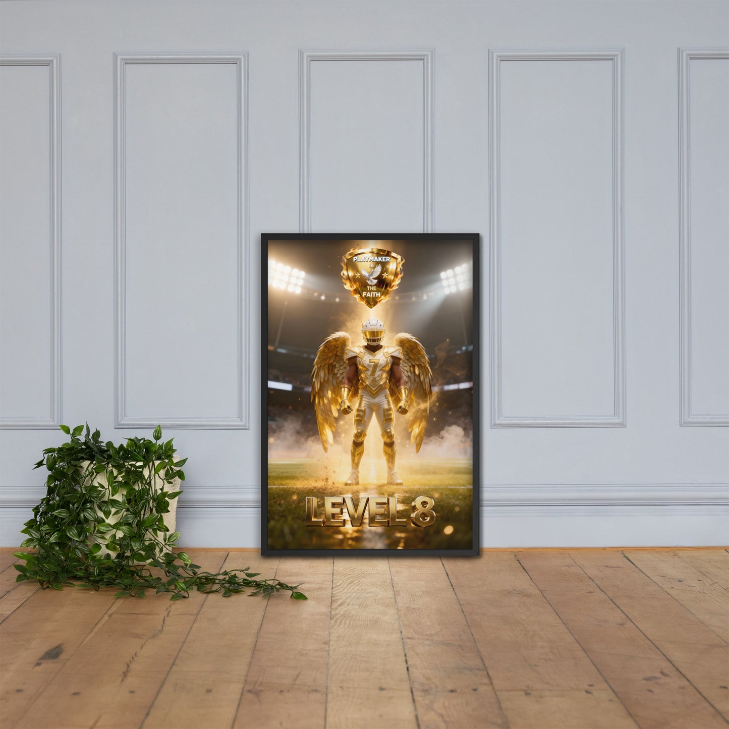 Playmaker In The Faith LEVEL 8 Framed poster