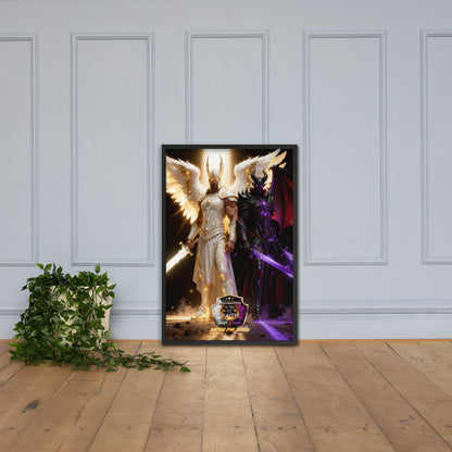 Michael vs Helel Framed poster