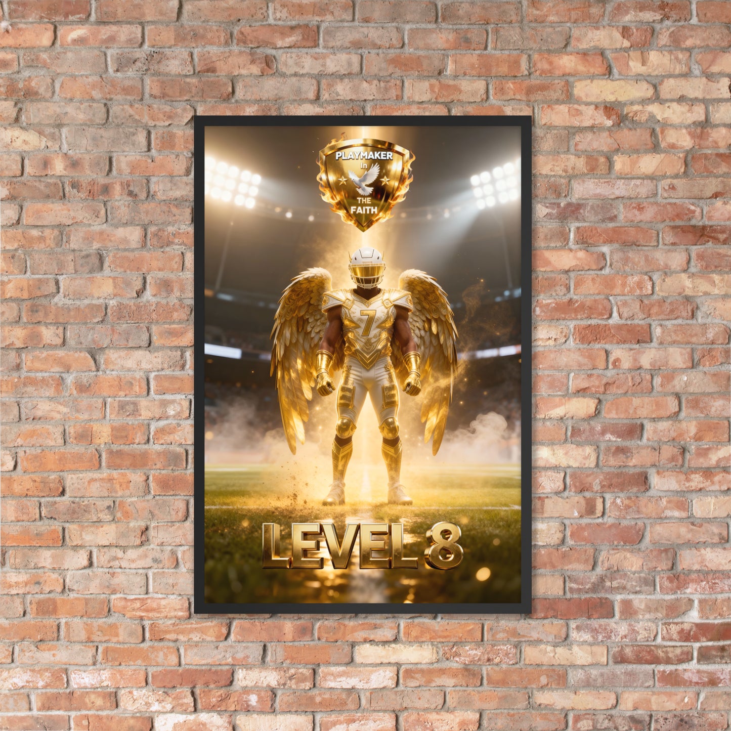 Playmaker In The Faith LEVEL 8 Framed poster