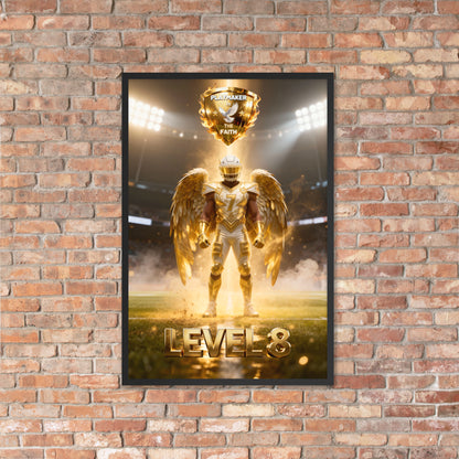 Playmaker In The Faith LEVEL 8 Framed poster