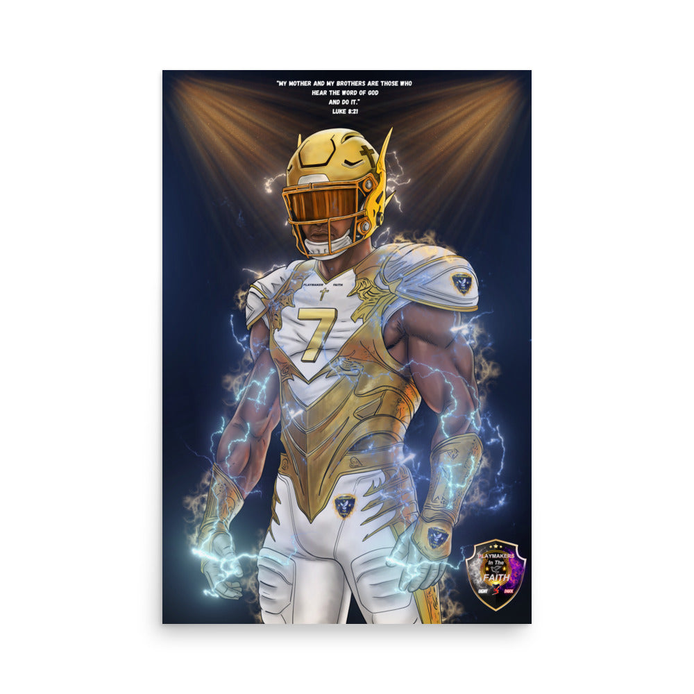 Playmaker In The Faith Luke 8:21 Poster