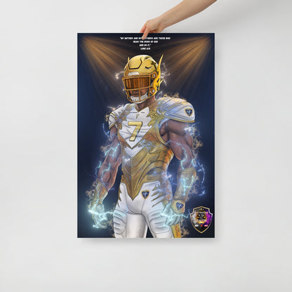 Playmaker In The Faith Luke 8:21 Poster