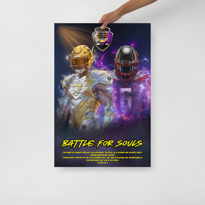 "Battle For Souls" 1 Peter 5:8-9 Poster