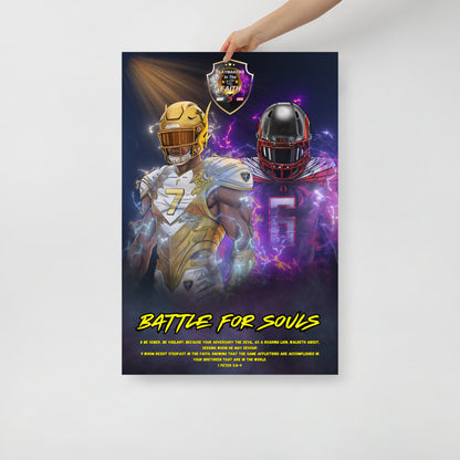 "Battle For Souls" 1 Peter 5:8-9 Poster