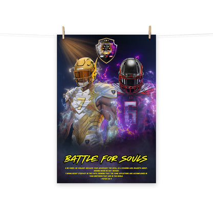 "Battle For Souls" 1 Peter 5:8-9 Poster