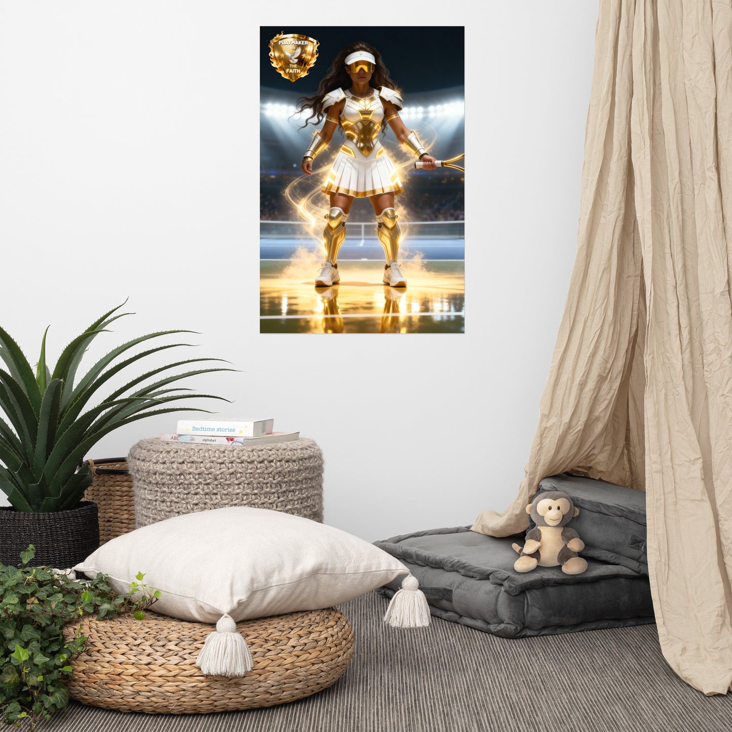 Playmaker In The Faith Women's Tennis Poster