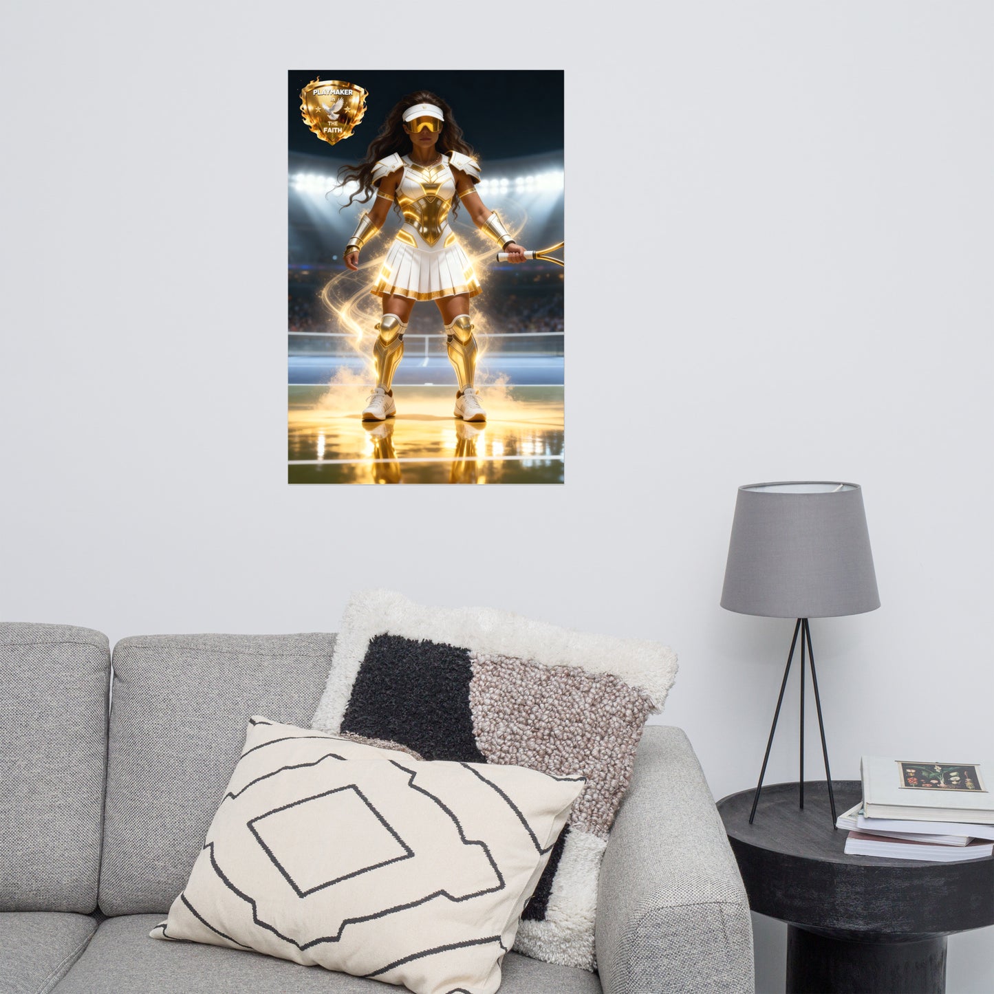 Playmaker In The Faith Women's Tennis Poster