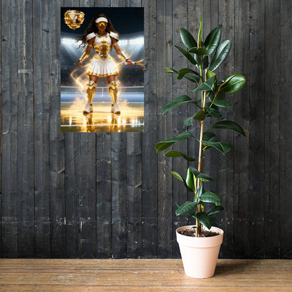 Playmaker In The Faith Women's Tennis Poster