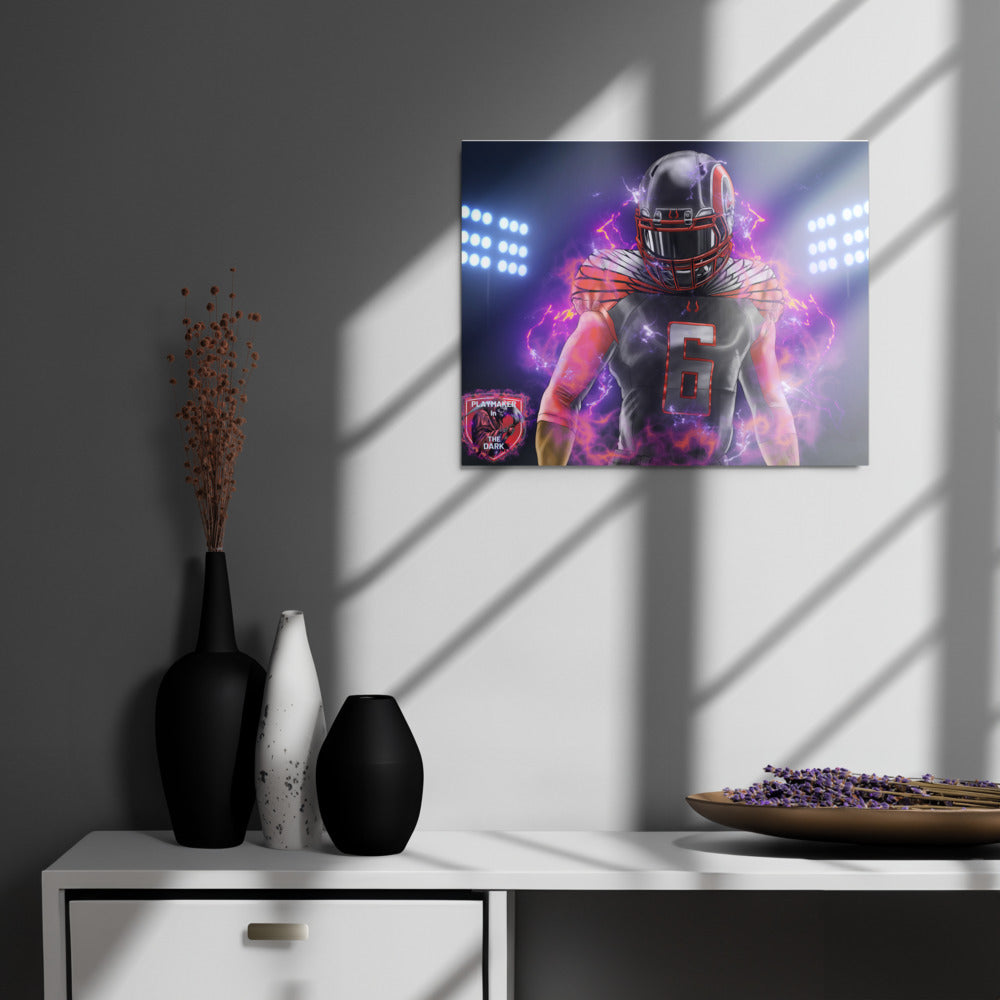 Playmaker In The Dark Front Metal prints