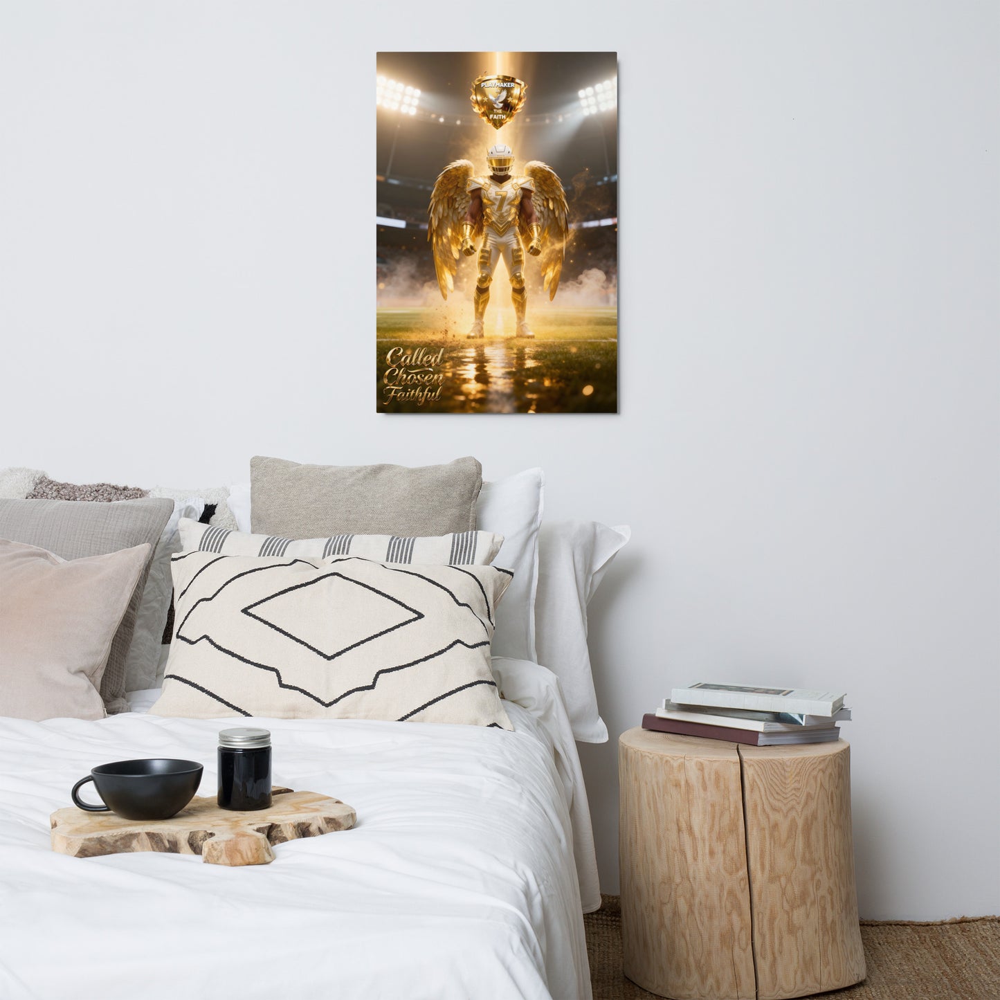 Playmaker In The Faith Level 8 - Called, Chosen, Faithful Metal prints