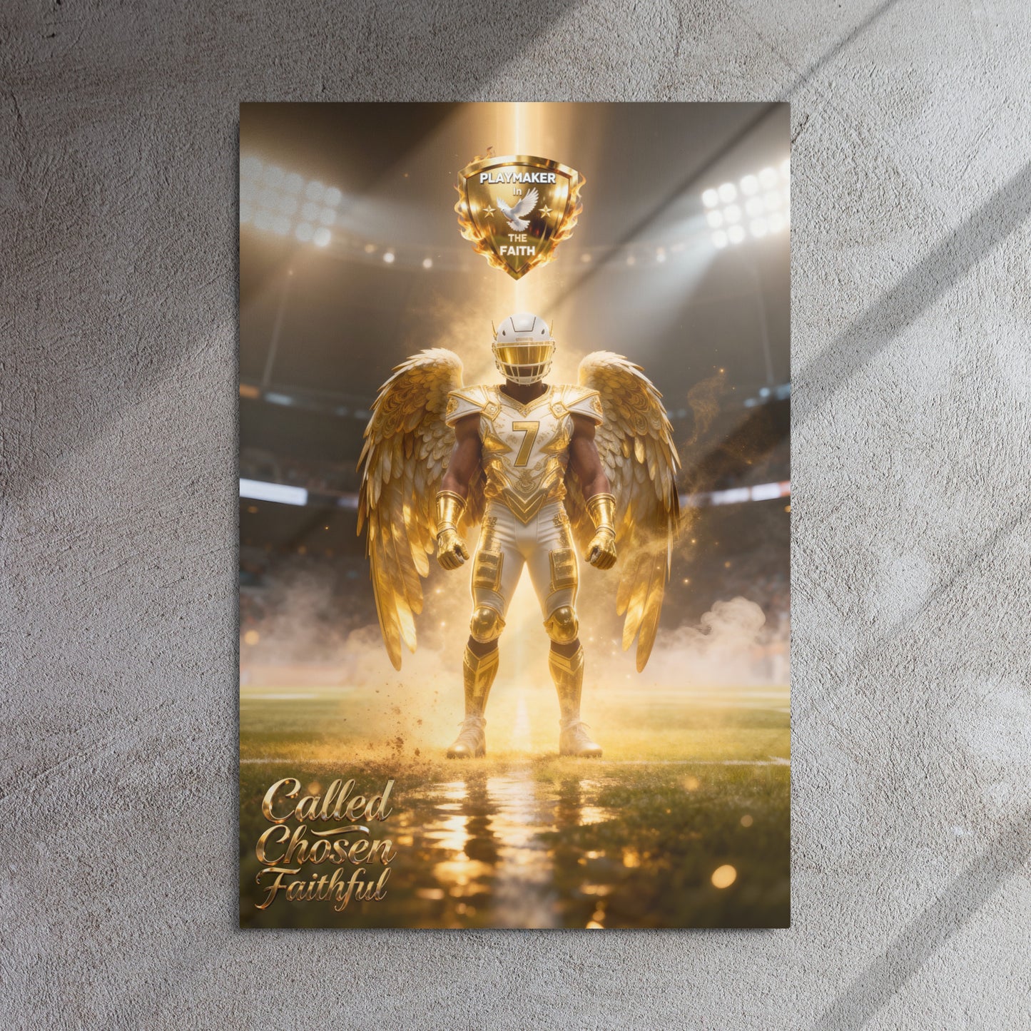Playmaker In The Faith Level 8 - Called, Chosen, Faithful Metal prints