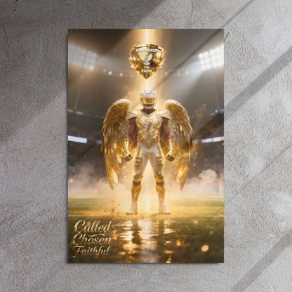 Playmaker In The Faith Level 8 - Called, Chosen, Faithful Metal prints