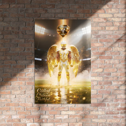 Playmaker In The Faith Level 8 - Called, Chosen, Faithful Metal prints