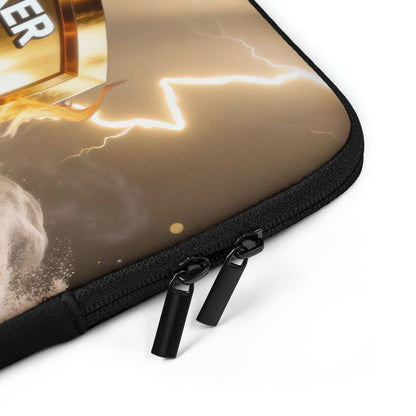 Playmaker In The Faith Gold Shield Laptop Sleeve