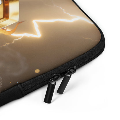 Playmaker In The Faith Gold Shield Laptop Sleeve