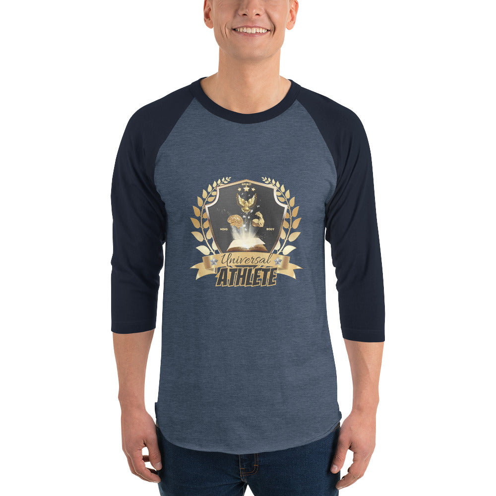 Universal Athlete 3/4 sleeve raglan shirt