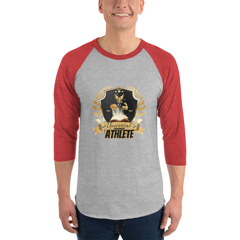 Universal Athlete 3/4 sleeve raglan shirt