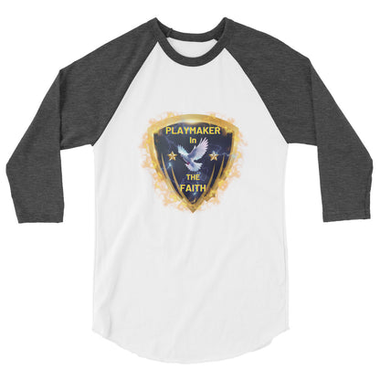 Playmaker In The Faith 3/4 sleeve raglan shirt