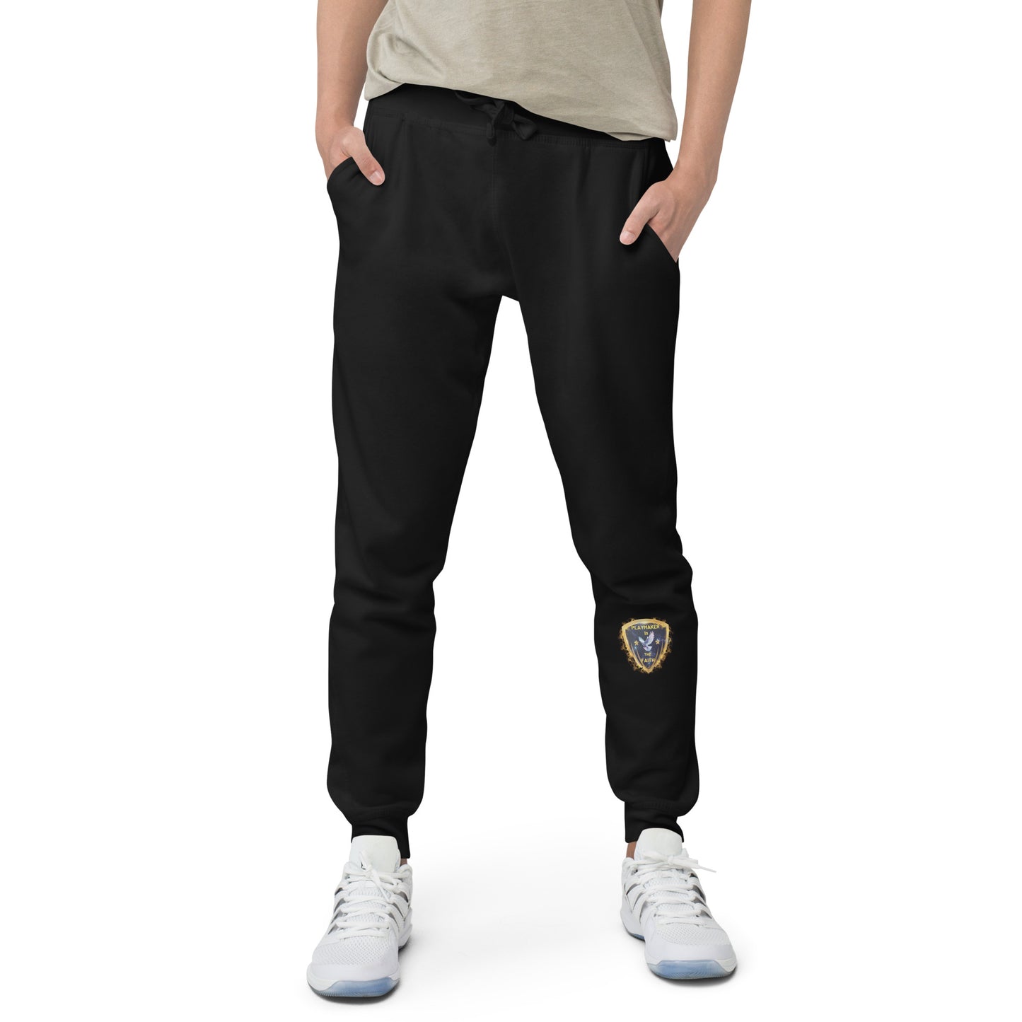 Playmaker In The Faith Logos Unisex fleece sweatpants