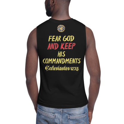 "Fear God & Keep His Commands" Playmakers Logo Athletic Training Shirt