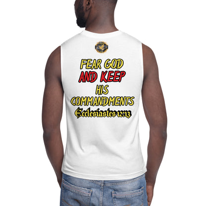 "Fear God & Keep His Commands" Playmakers Logo Athletic Training Shirt