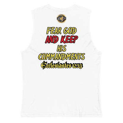 "Fear God & Keep His Commands" Playmakers Logo Athletic Training Shirt