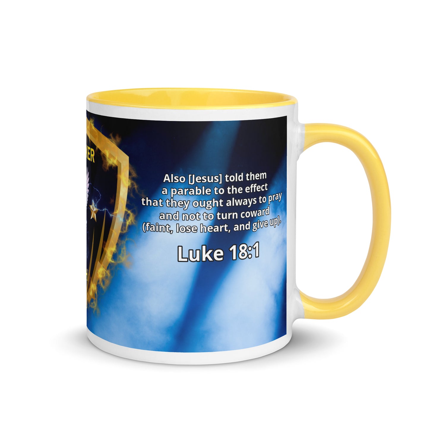 Men's Do Not Give Up Mug with Color Inside